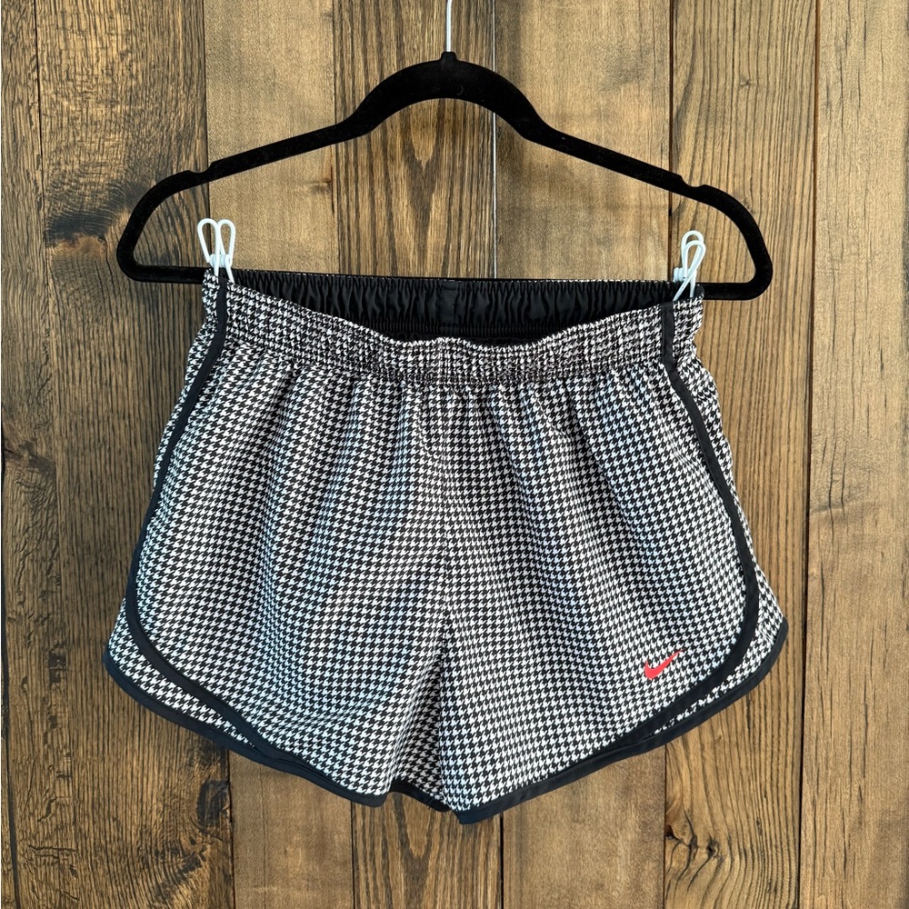 Nike Tempo Running Shorts Houndstooth Print Size M